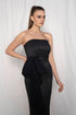 Black Lurex Bow Dress